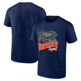Detroit Tigers Navy Home Stadium T-Shirt T-shirts - MLB
