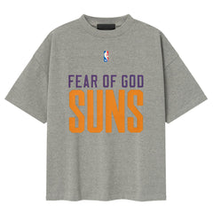 Phoenix Suns Fear of God x NBA Classic Fit T-Shirt Dark Heather Gray - NBA
