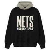 Brooklyn Nets Fear of God x NBA Macao Sport Fit Hoodie Black/Heather Gray - NBA