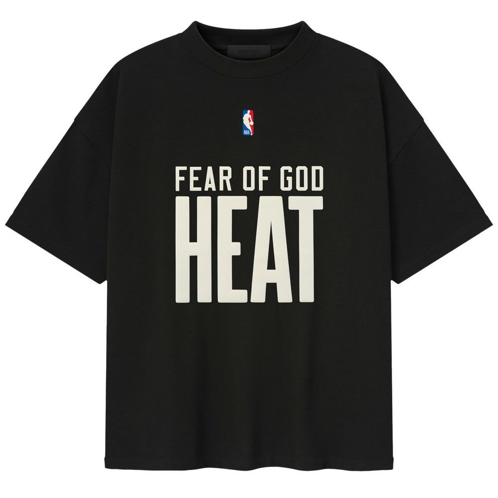 Miami Heat Fear of God x NBA Unisex 90s T-Shirt Heather Black - NBA