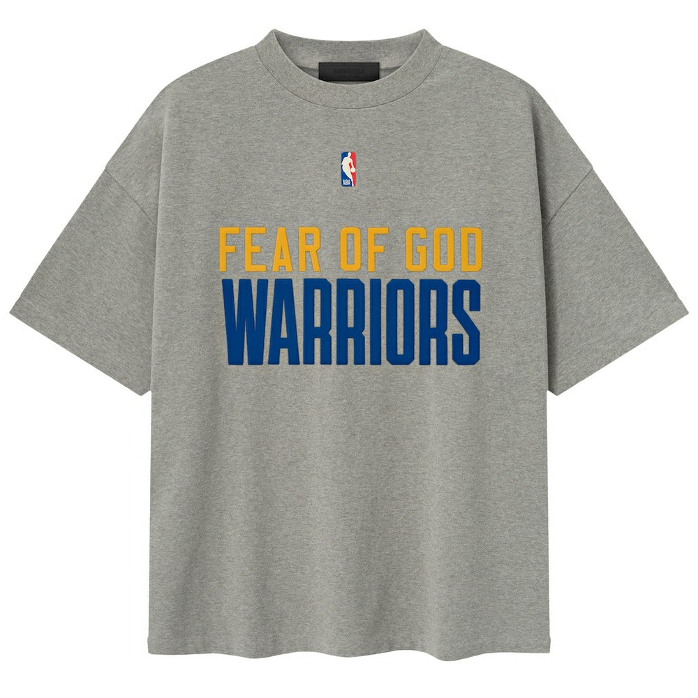 Golden State Warriors Fear of God x NBA Unisex 90s T-Shirt Heather Gray - NBA