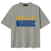 Golden State Warriors Fear of God x NBA Unisex 90s T-Shirt Heather Gray - NBA