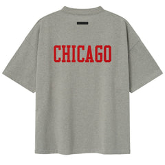 Chicago Bulls Fear of God x NBA Unisex 90s T-Shirt Heather Gray - NBA