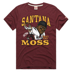 Santana Moss Washington Commanders Homage Unisex Retired Player Classic Caricature T-Shirt Burgundy | NFL