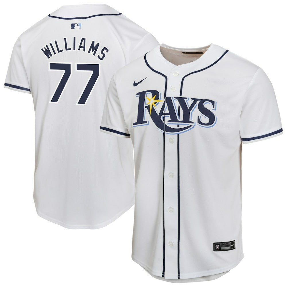 Carson Williams Tampa Bay Rays Nike Youth Home Player Game Jersey - MLB