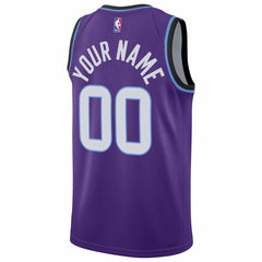 Utah Jazz Unisex Swingman Custom Jersey Icon Edition Purple - NBA
