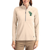 Athletics Cutter & Buck Women's Cooperstown Collection Adapt Eco Knit Stretch Half-Zip Pullover - MLB