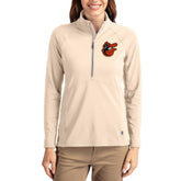 Baltimore Orioles Cutter & Buck Women's Cooperstown Collection Adapt Eco Knit Stretch Half-Zip Pullover - MLB