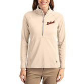 Detroit Tigers Cutter & Buck Women's Cooperstown Collection Adapt Eco Knit Stretch Half-Zip Pullover - MLB