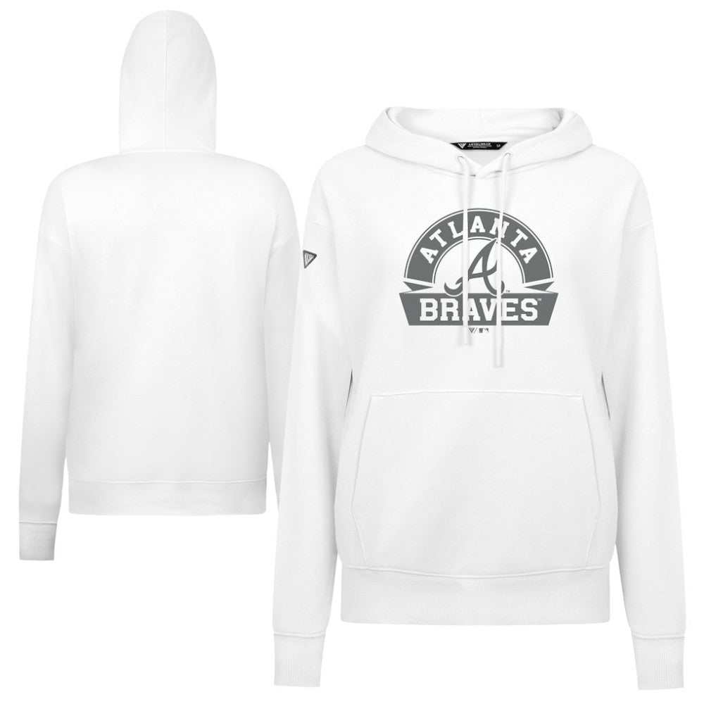Atlanta Braves Levelwear Women's Adorn Banner Arch Hoodie - MLB