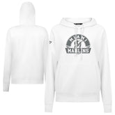 Miami Marlins Levelwear Women's Adorn Banner Arch Hoodie - MLB