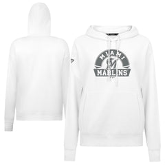 Miami Marlins Levelwear Women's Adorn Banner Arch Hoodie - MLB