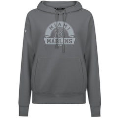 Miami Marlins Levelwear Women's Adorn Banner Arch Hoodie - MLB