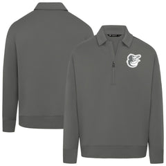 Baltimore Orioles Levelwear Women's Canmore Chenille Logo Quarter-Zip Top - MLB