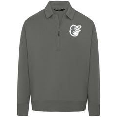 Baltimore Orioles Levelwear Women's Canmore Chenille Logo Quarter-Zip Top - MLB