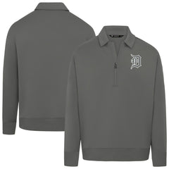 Detroit Tigers Levelwear Women's Canmore Chenille Logo Quarter-Zip Top - MLB