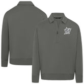 Miami Marlins Levelwear Women's Canmore Chenille Logo Quarter-Zip Top - MLB