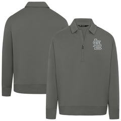 St. Louis Cardinals Levelwear Women's Canmore Chenille Logo Quarter-Zip Top - MLB