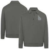 Los Angeles Dodgers Levelwear Women's Canmore Chenille Logo Quarter-Zip Top - MLB
