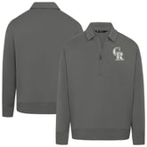 Colorado Rockies Levelwear Women's Canmore Chenille Logo Quarter-Zip Top - MLB