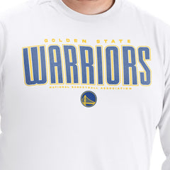 Golden State Warriors G-III Sports by Carl Banks Adaptive Printed Mesh Effect Long Sleeve T-Shirt White - NBA