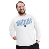 Memphis Grizzlies G-III Sports by Carl Banks Adaptive Printed Mesh Effect Long Sleeve T-Shirt White - NBA