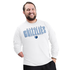 Memphis Grizzlies G-III Sports by Carl Banks Adaptive Printed Mesh Effect Long Sleeve T-Shirt White - NBA