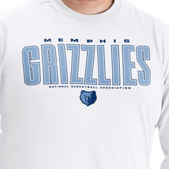 Memphis Grizzlies G-III Sports by Carl Banks Adaptive Printed Mesh Effect Long Sleeve T-Shirt White - NBA