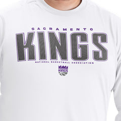 Sacramento Kings G-III Sports by Carl Banks Adaptive Printed Mesh Effect Long Sleeve T-Shirt White - NBA