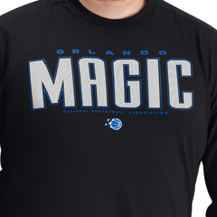 Orlando Magic G-III Sports by Carl Banks Adaptive Printed Mesh Effect Long Sleeve T-Shirt Black - NBA