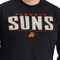 Phoenix Suns G-III Sports by Carl Banks Adaptive Printed Mesh Effect Long Sleeve T-Shirt Black - NBA