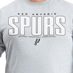 San Antonio Spurs G-III Sports by Carl Banks Adaptive Printed Mesh Effect Long Sleeve T-Shirt Gray - NBA