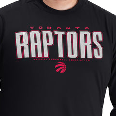 Toronto Raptors G-III Sports by Carl Banks Adaptive Printed Mesh Effect Long Sleeve T-Shirt Black - NBA