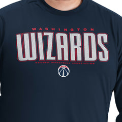 Washington Wizards G-III Sports by Carl Banks Adaptive Printed Mesh Effect Long Sleeve T-Shirt Navy - NBA