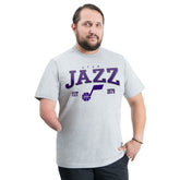 Utah Jazz G-III Sports by Carl Banks Adaptive Classic Team Spirit Short Sleeve T-Shirt Gray - NBA