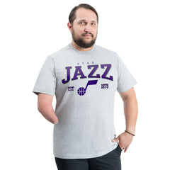 Utah Jazz G-III Sports by Carl Banks Adaptive Classic Team Spirit Short Sleeve T-Shirt Gray - NBA