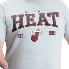 Miami Heat G-III Sports by Carl Banks Adaptive Classic Team Spirit Short Sleeve T-Shirt Gray - NBA