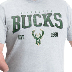 Milwaukee Bucks G-III Sports by Carl Banks Adaptive Classic Team Spirit Short Sleeve T-Shirt Gray - NBA