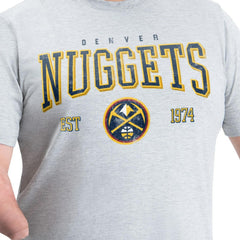 Denver Nuggets G-III Sports by Carl Banks Adaptive Classic Team Spirit Short Sleeve T-Shirt Gray - NBA