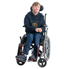 Denver Nuggets G-III Sports by Carl Banks Adaptive Team Arc Fleece Hoodie Navy - NBA