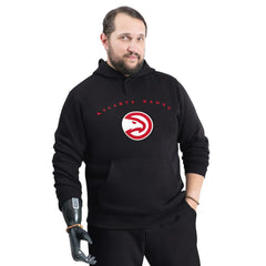 Atlanta Hawks G-III Sports by Carl Banks Adaptive Team Arc Fleece Hoodie Black - NBA