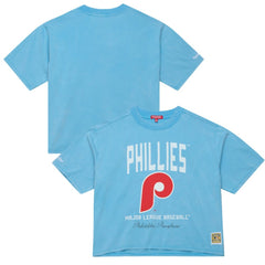 Philadelphia Phillies Mitchell & Ness Women's Cooperstown Cropped Boxy T-Shirt - MLB