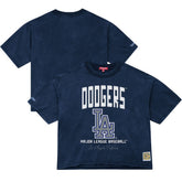 Los Angeles Dodgers Mitchell & Ness Women's Cooperstown Cropped Boxy T-Shirt - MLB