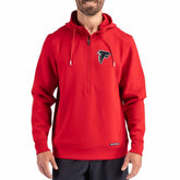 Atlanta Falcons Cutter & Buck Roam Eco Half-Zip Recycled Pullover Hoodie Red | NFL