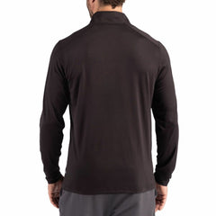 Detroit Lions Cutter & Buck Coastline Epic Comfort Recycled Quarter-Zip Pullover Black | NFL