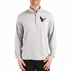 Houston Texans Cutter & Buck Coastline Epic Comfort Recycled Quarter-Zip Pullover Gray | NFL