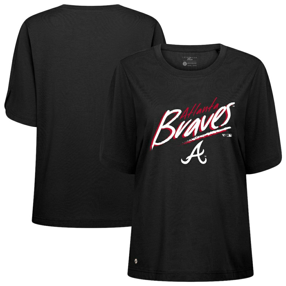 Atlanta Braves Levelwear Women's Bloom Sizzle T-Shirt - MLB