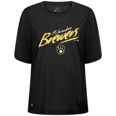 Milwaukee Brewers Levelwear Women's Bloom Sizzle T-Shirt - MLB