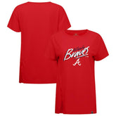 Atlanta Braves Levelwear Women's Influx Sizzle T-Shirt - MLB
