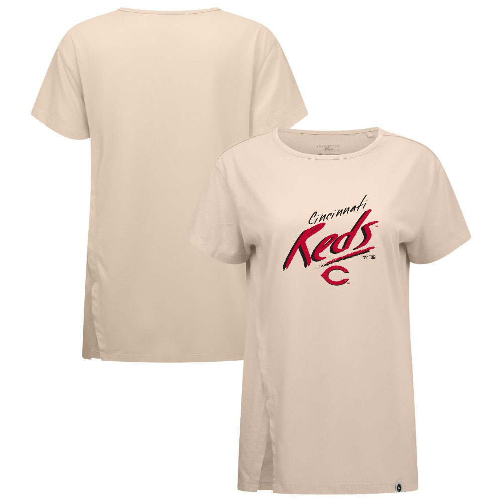 Cincinnati Reds Levelwear Women's Influx Sizzle T-Shirt - MLB